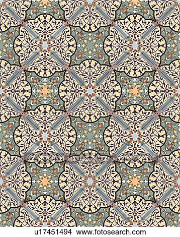 Fancy cream lavender green background pattern View Large Clip Art Graphic Clipart - Fancy cream lavender green background pattern. Fotosearch