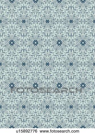 Fancy elegant blue teal background pattern View Large Clip Art Graphic Clip Art - Fancy elegant blue teal background pattern. Fotosearch