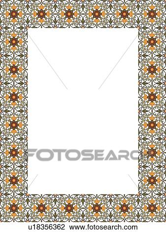 Fancy Floral Border View Large Clip Art Graphic Clipart - Fancy Floral Border. Fotosearch