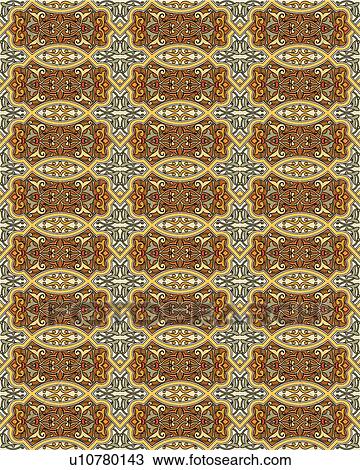Fancy knot gold and green background pattern View Large Clip Art Graphic Clipart - Fancy knot gold and green background pattern. Fotosearch