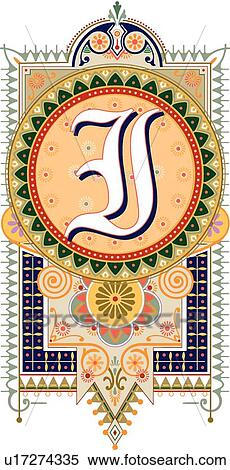 Fancy letter I View Large Clip Art Graphic Clipart - Fancy letter I. Fotosearch