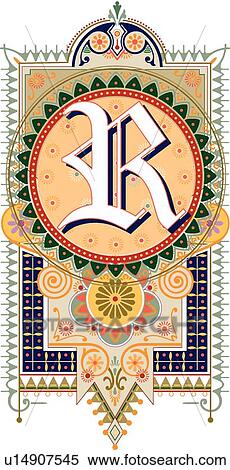 Fancy letter R View Large Clip Art Graphic Clipart - Fancy letter R. Fotosearch