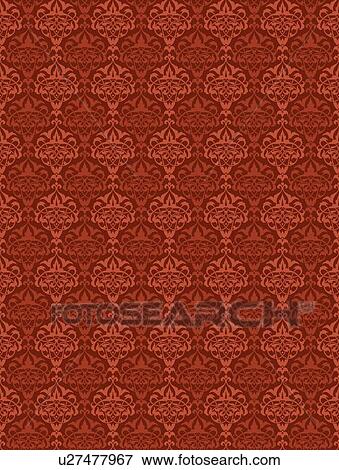Fancy red sophisticated background pattern View Large Clip Art Graphic Clip Art - Fancy red sophisticated background pattern. Fotosearch