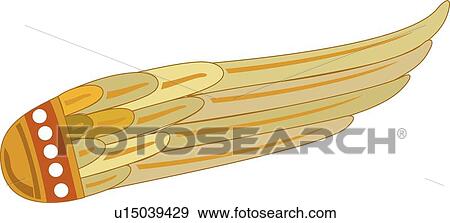 Feather wing View Large Clip Art Graphic Clip Art - Feather wing. Fotosearch