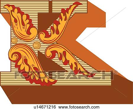 Federal Capital K View Large Clip Art Graphic Clip Art - Federal Capital K. Fotosearch