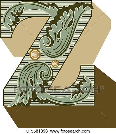 Federal Capital Z View Large Clip Art Graphic Clipart - Federal Capital Z. Fotosearch