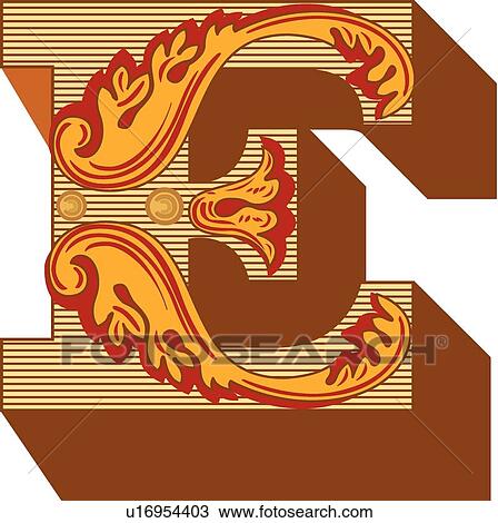 Federal letter E View Large Clip Art Graphic Clipart - Federal letter E. Fotosearch