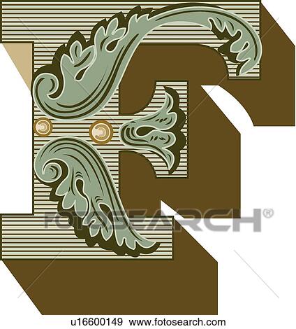 Federal letter F View Large Clip Art Graphic Clip Art - Federal letter F. Fotosearch