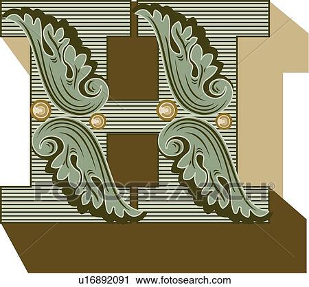 Federal letter H View Large Clip Art Graphic Clipart - Federal letter H. Fotosearch