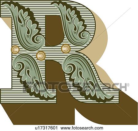 Federal letter R View Large Clip Art Graphic Clipart - Federal letter R. Fotosearch