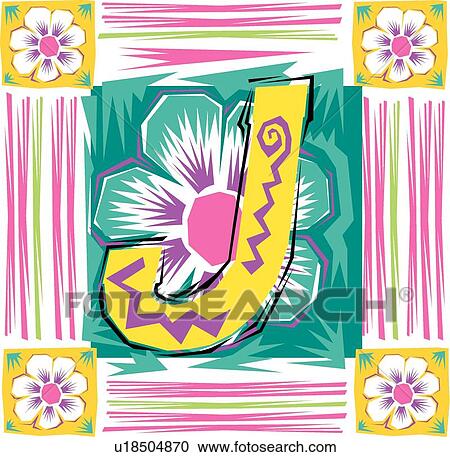 Feista II letter J View Large Clip Art Graphic Clipart - Feista II letter J. Fotosearch