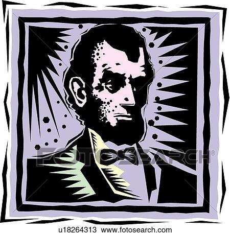 Fiesta Abraham Lincoln View Large Clip Art Graphic Clipart - Fiesta Abraham Lincoln. Fotosearch