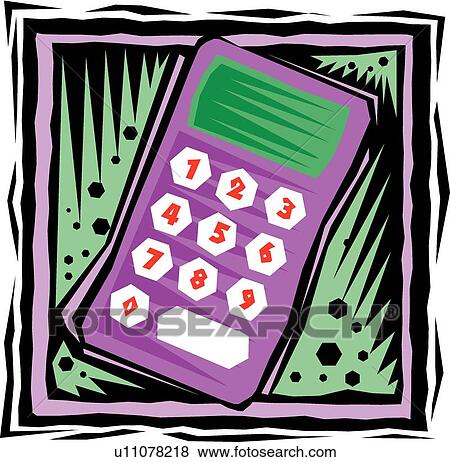 Fiesta Calculator View Large Clip Art Graphic Clip Art - Fiesta Calculator. Fotosearch