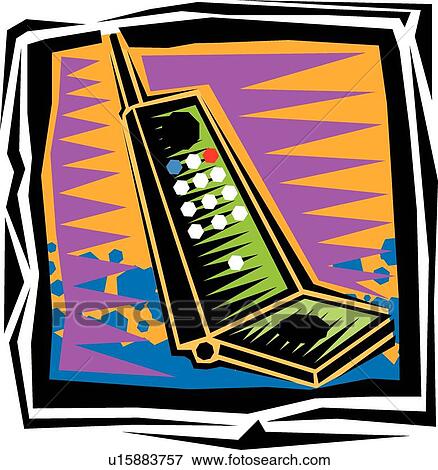 Clip Art - Fiesta Cell Phone. Fotosearch