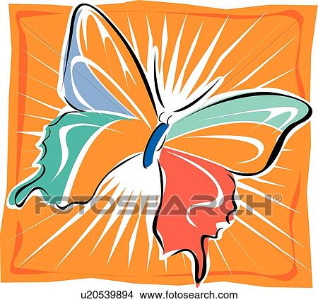 Clipart - Fiesta Clipart Butterfly. Fotosearch