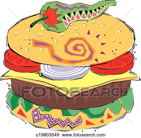 Fiesta clipart hamburger View Large Clip Art Graphic Clip Art - Fiesta clipart hamburger. Fotosearch