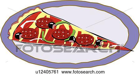 Clipart - Fiesta clipart slice of pizza. Fotosearch
