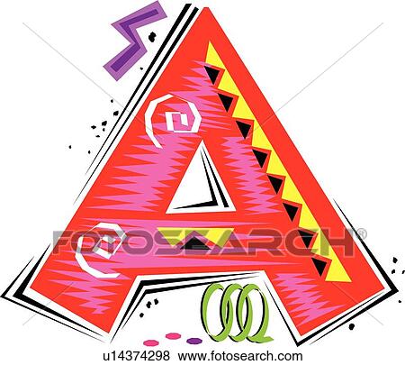 Fiesta I Capital A View Large Clip Art Graphic Clip Art - Fiesta I Capital A. Fotosearch