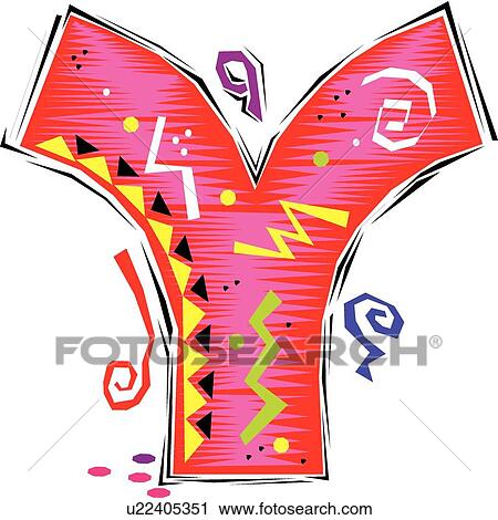 Fiesta I Capital Y View Large Clip Art Graphic Clipart - Fiesta I Capital Y. Fotosearch