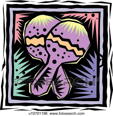 Fiesta Maracas View Large Clip Art Graphic Clip Art - Fiesta Maracas. Fotosearch