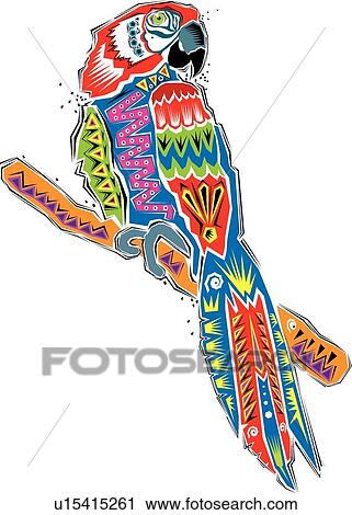 Fiesta Parrot View Large Clip Art Graphic Clipart - Fiesta Parrot. Fotosearch