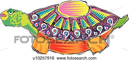Fiesta Turtle View Large Clip Art Graphic Clip Art - Fiesta Turtle. Fotosearch