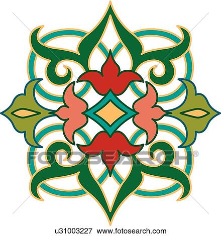 Floral and swirl design View Large Clip Art Graphic Clip Art - Floral and swirl design . Fotosearch