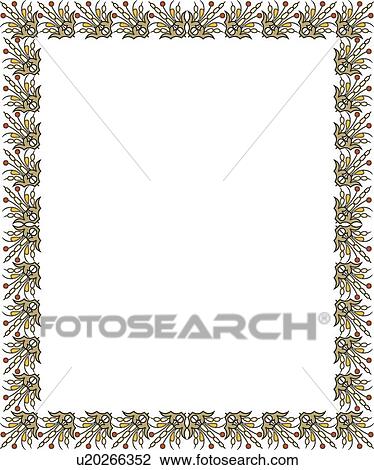 Clipart - Floral Border. Fotosearch