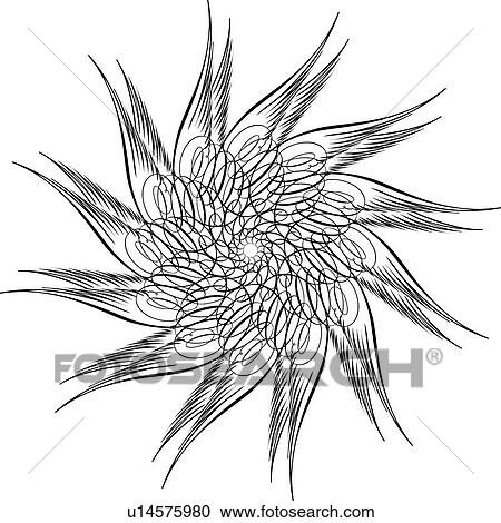 Floral Calligraphic Design View Large Clip Art Graphic Clipart - Floral Calligraphic Design. Fotosearch