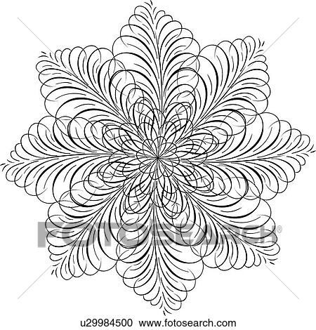Flower Calligraphic Design View Large Clip Art Graphic Clipart - Flower Calligraphic Design. Fotosearch