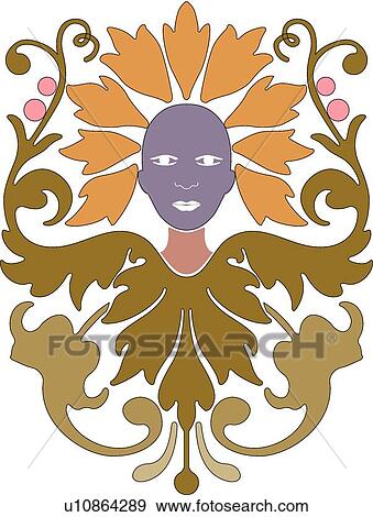 Clip Art - Flower head . Fotosearch