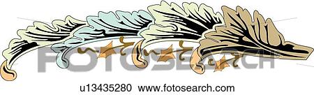 Four Leaves on a Branch View Large Clip Art Graphic Clipart - Four Leaves on a Branch. Fotosearch