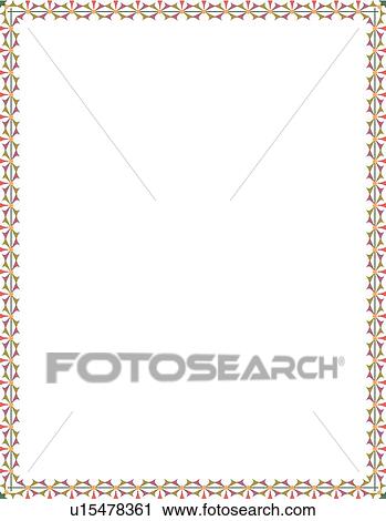 Geometric Border View Large Clip Art Graphic Clipart - Geometric Border. Fotosearch