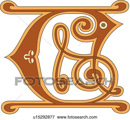 Ginger letter C View Large Clip Art Graphic Clip Art - Ginger letter C. Fotosearch