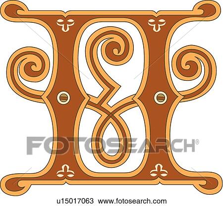 Ginger letter H View Large Clip Art Graphic Clipart - Ginger letter H. Fotosearch