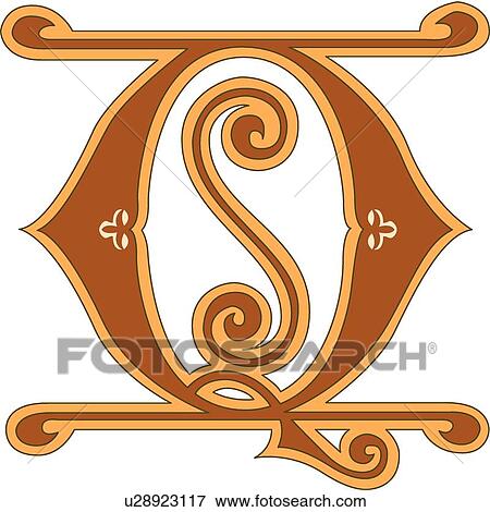 Ginger letter Q View Large Clip Art Graphic Clip Art - Ginger letter Q. Fotosearch