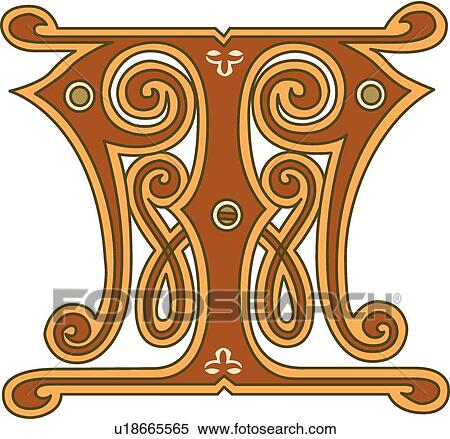 Clipart - Ginger letter T. Fotosearch