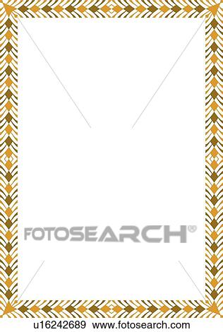 Gold and Brown Border View Large Clip Art Graphic Clip Art - Gold and Brown Border. Fotosearch