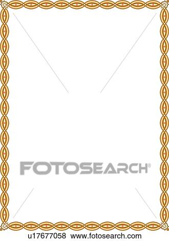 Gold and Brown Curved Border View Large Clip Art Graphic Clip Art - Gold and Brown Curved Border. Fotosearch