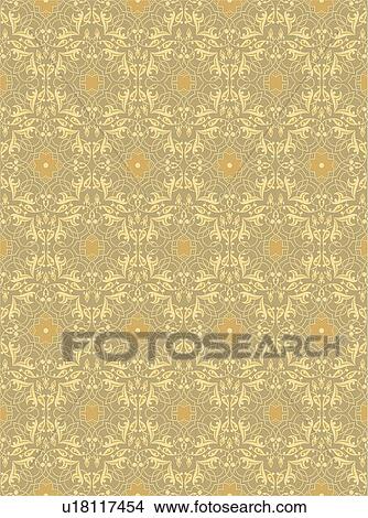 Gold and brown elegant background pattern View Large Clip Art Graphic Clipart - Gold and brown elegant background pattern. Fotosearch