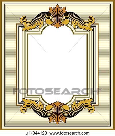 Gold and Brown Frame View Large Clip Art Graphic Clipart - Gold and Brown Frame. Fotosearch