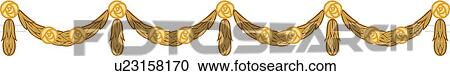 Gold and Brown Repeating Rose Pattern Design Ornament View Large Clip Art Graphic Clipart - Gold and Brown Repeating Rose Pattern Design Ornament. Fotosearch