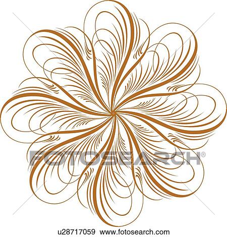 Gold and Brown Round Calligraphic Design View Large Clip Art Graphic Clip Art - Gold and Brown Round Calligraphic Design. Fotosearch