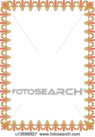 Gold and Orange Border View Large Clip Art Graphic Clip Art - Gold and Orange Border. Fotosearch