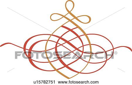Gold and pink loops and design View Large Clip Art Graphic Clipart - Gold and pink loops and design . Fotosearch