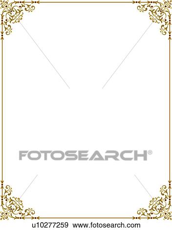 Gold Border View Large Clip Art Graphic Clip Art - Gold Border. Fotosearch