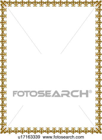 Gold Border View Large Clip Art Graphic Clip Art - Gold Border. Fotosearch