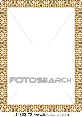 Clipart - Gold Border. Fotosearch