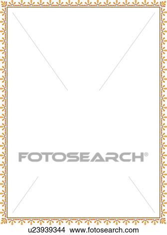 Clipart - Gold Border. Fotosearch