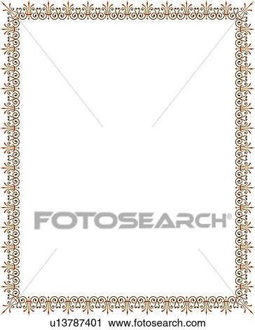 Gold Fluer-de-lis Border View Large Clip Art Graphic Clipart - Gold Fluer-de-lis Border. Fotosearch
